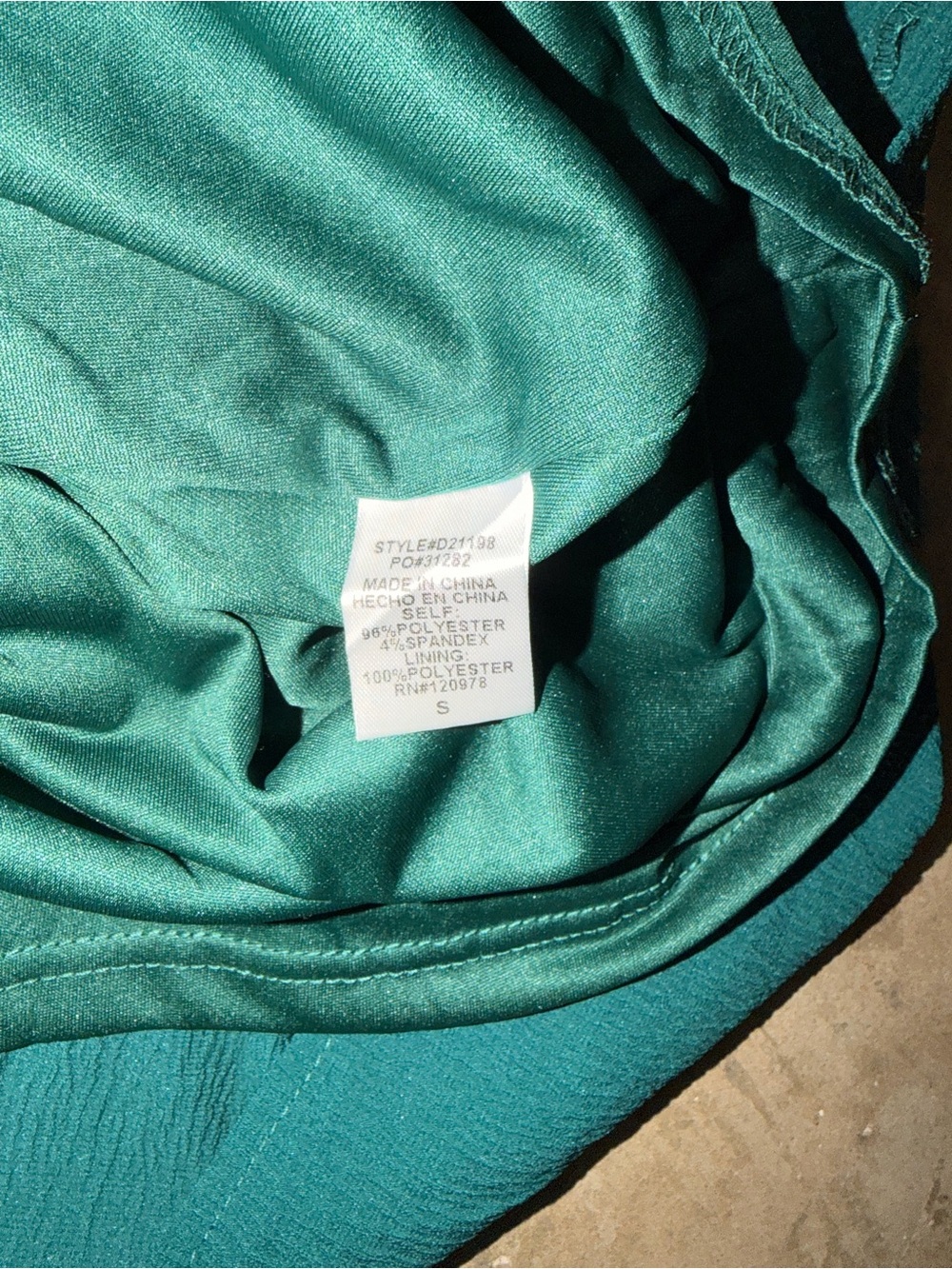 Entro Hunter Green Puff Sleeve Mini Dress NWT Small Boutique - Picture 8 of 9